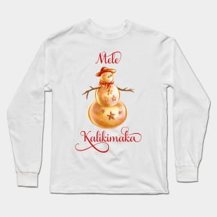 Mele Kalikimaka Hawaiian Christmas Long Sleeve T-Shirt